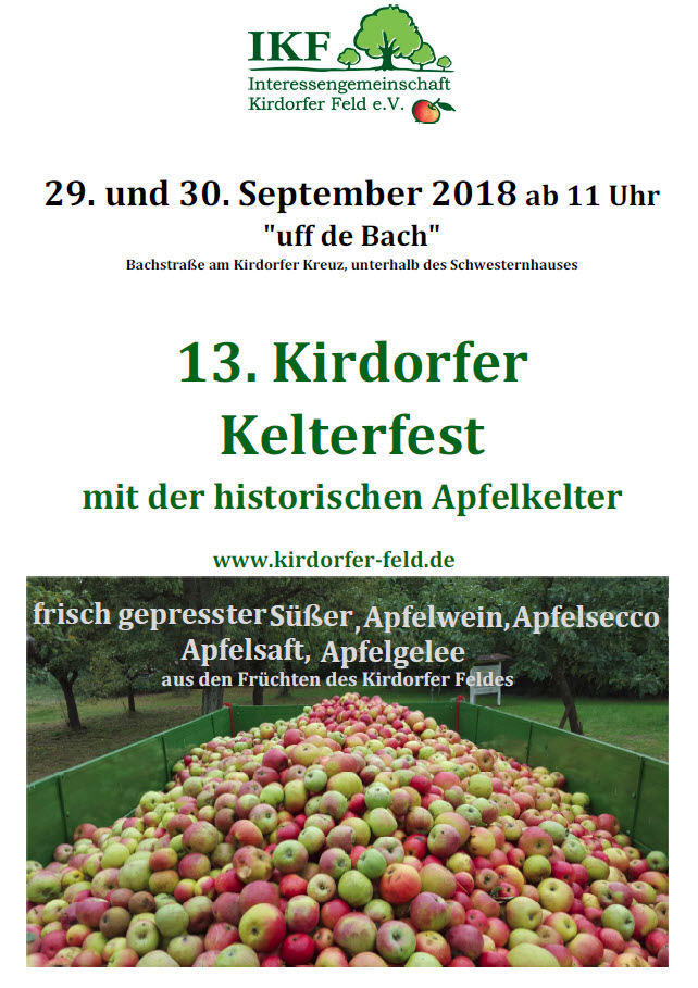 Plakat Kelterfest 2018